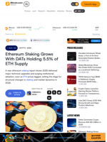 Ethereum Staking Grows With DATs Holding 5.5% of ETH Supply – Crypto News Bitcoin News