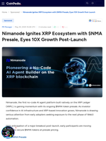 Nimanode Ignites XRP Ecosystem with $NMA Presale, Eyes 10X Growth Post-Launch