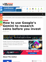 How to use Google’s Gemini to research coins before you invest - The Crypto News Wire