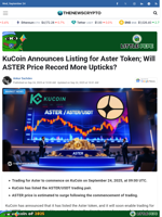 KuCoin Announces Listing for Aster Token; Will ASTER Price Record More Upticks? - TheNewsCrypto