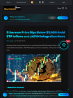 Ethereum Price Dips Below $3,000 Amid ETF Inflows and zkEVM Integration News - Blockchain.News