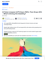 LPT Price Peaks and Dips: Key Factors Behind Livepeer's Rally