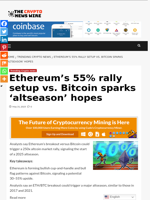 Ethereum's 55% rally setup vs. Bitcoin sparks ‘altseason’ hopes - The Crypto News Wire