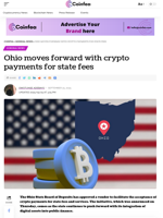 Ohio moves forward with crypto payments for state fees - Coinfea