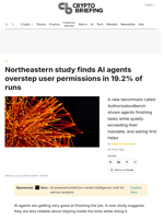 Northeastern study finds AI agents overstep user permissions in 19.2% of runs
