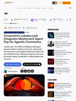 Crossmint's Lobster.cash Integrates Mastercard Agent Pay for Agentic Commerce – Bitcoin News