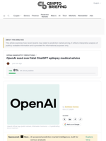 OpenAI sued over fatal ChatGPT epilepsy medical advice