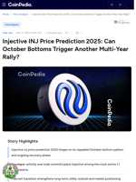 Injective INJ Price Prediction 2025: Can October Bottoms Trigger Another Multi-Year Rally?