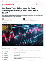ADA Tops ETH — Price Surge Ahead?