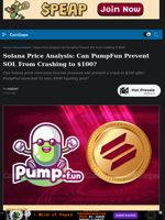 Solana Price Analysis: Can PumpFun Prevent SOL From Crashing to $100?