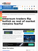 Ethereum traders flip bullish as rest of market remains fearful - The Crypto News Wire