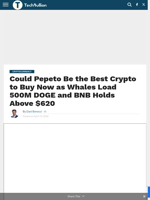 Could Pepeto Be the Best Crypto to Buy Now as Whales Load 500M DOGE and BNB Holds Above $620 - TechBullion