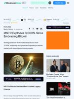 MSTR Explodes 3,000% Since Embracing Bitcoin – Featured Bitcoin News