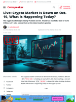 Live: Crypto Market Is Down on Oct. 10, What Is Happening Today? - Coinspeaker