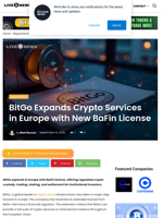 BitGo Expands Crypto Services in Europe with New BaFin License | Live Bitcoin News
