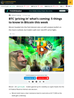 Bitcoin Traders Talk New Highs Into Fed Rate Cut Decision