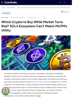 Which Crypto to Buy While Market Turns Red? SOL's Ecosystem Can't Match MUTM's Utility