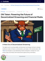 ON Token: Powering the Future of Decentralized Streaming and Financial Media