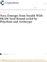 Nava Emerges from Stealth With $8.3M Seed Round co-led by Polychain and Archetype