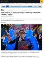 Wintermute Enters Prediction Markets as Liquidity Provider