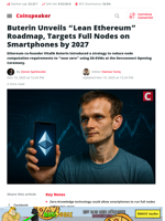 Buterin Unveils 