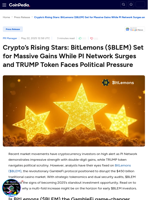 Crypto's Rising Stars: BitLemons ($BLEM) Set for Massive Gains While PI Network Surges and TRUMP Token Faces Political Pressure