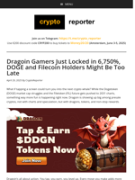 Dragoin Gamers Just Locked in 6,750% – Is It Too Late for DOGE and Filecoin Holders?