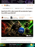 ApeCoin's 15% rally meets Q3 accelerator hype - Can APE reach $0.30? - AMBCrypto