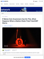 ZachXBT Warns Nation States Could Copy Crypto Scam Playbook