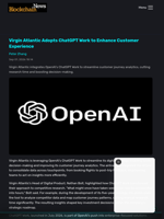 Virgin Atlantic Adopts ChatGPT Work to Enhance Customer Experience - Blockchain.News