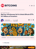 Bitcoin ETF Inflows Set to Surge as Big Four Wirehouses Move In
