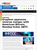 Gryphon approves reverse merger with American Bitcoin, Nasdaq ticker ABTC - The Crypto News Wire