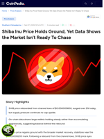 Shiba Inu Price Holds Ground, Yet Data Shows the Market Isn’t Ready To Chase
