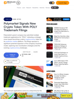 Polymarket Signals New Crypto Token With POLY Trademark Filings – News Bytes Bitcoin News