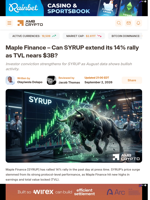 Maple Finance - Can SYRUP extend its 14% rally as TVL nears $3B? - AMBCrypto