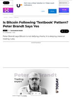 Is Bitcoin Following 'Textbook' Pattern? Peter Brandt Says Yes - U.Today
