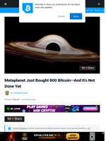 Metaplanet Just Bought 800 Bitcoin—And It's Not Done Yet