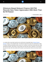 Ethereum-Based Mutuum Finance (MUTM) Records New Token Appreciation With More Than $17M Raised - Visionary Financial