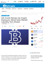 Ark Invest Ramps Up Crypto Exposure; Wood Sees Market Liquidity Turn Ahead ⋆ ZyCrypto
