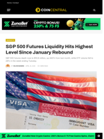 S&P 500 Futures Liquidity Hits Highest Level Since January Rebound 