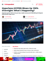 HYPER Token Soars 150% Overnight — Why It’s Pumping