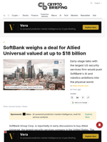SoftBank weighs a deal for Allied Universal valued at up to $18 billion