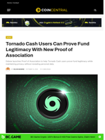 Tornado Cash Users Can Prove Fund Legitimacy With New Proof