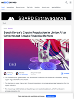 No Reform, No Regulator: South Korea’s Crypto Framework Stalls