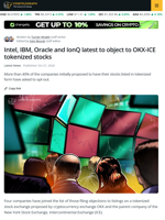 More Companies Join List to Those Objecting to OKX-ICE Tokenized Stock Plan