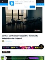 Cardano Conference Scrapped As Community Rejects Funding Proposal