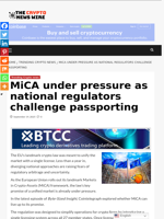 MiCA under pressure as national regulators challenge passporting - The Crypto News Wire
