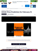 DOGE Price Prediction for February 15