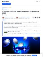 3 Altcoins That Can Hit All-Time Highs In September 2025