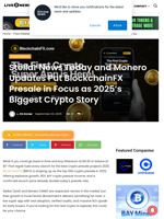 Stellar News Today and Monero Updates Put BlockchainFX Presale in Focus as 2025’s Biggest Crypto Story | Live Bitcoin News